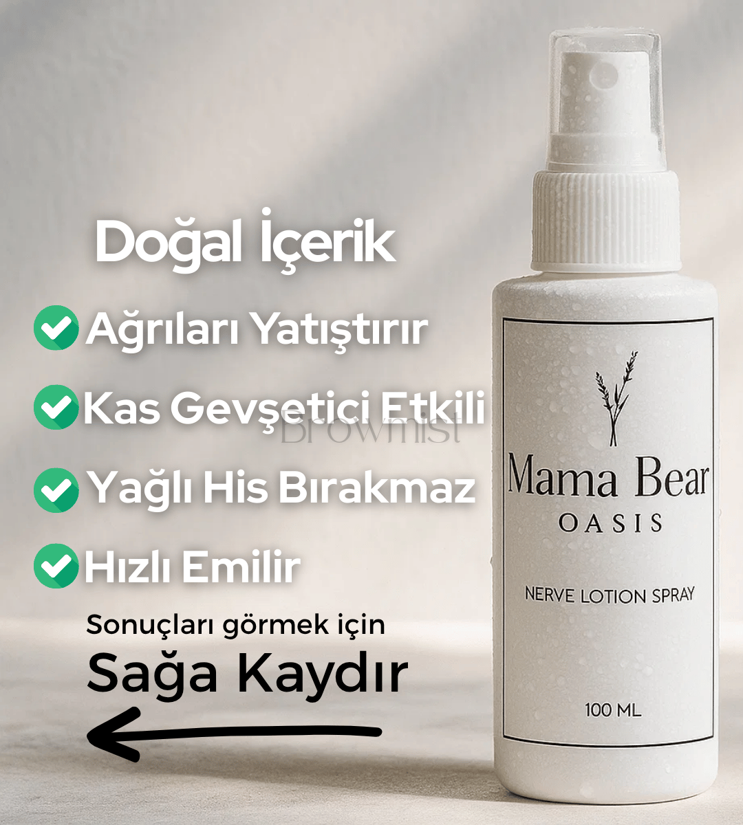 Mama Bear™ Doğal İçerikli Magnezyum Losyonu 100ml